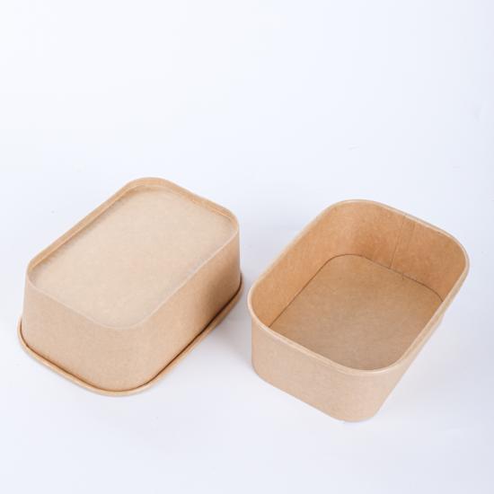 Custom rectangular paper bowls supplier