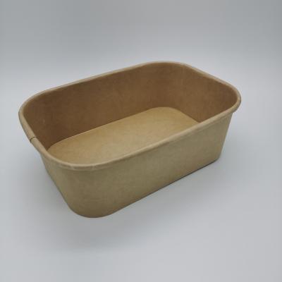 Прямоугольный контейнер для пищевой бумаги с индивидуальной печатью