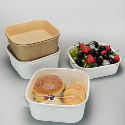 Контейнеры для упаковки еды на вынос, квадратные салатницы
    