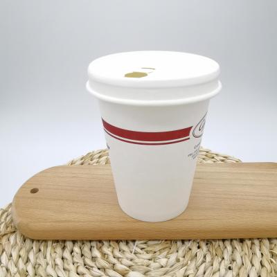 Индивидуальный логотип, экологически чистая одноразовая бумажная кофейная чашка PLA
        